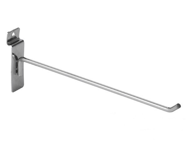 Крючок на экономпанель 300 мм, диаметр 6 мм (хром)